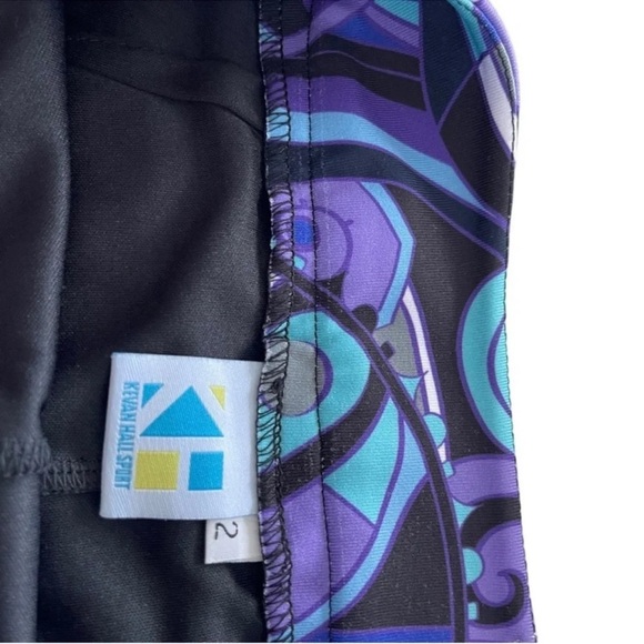 KEVAN HALL SPORT Abstract Mini Skourt Size 2 - Picture 5 of 11